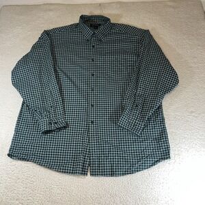 Brooks Brothers Men's 2XL Plaid Button Down Shirt Cotton Long Sleeve